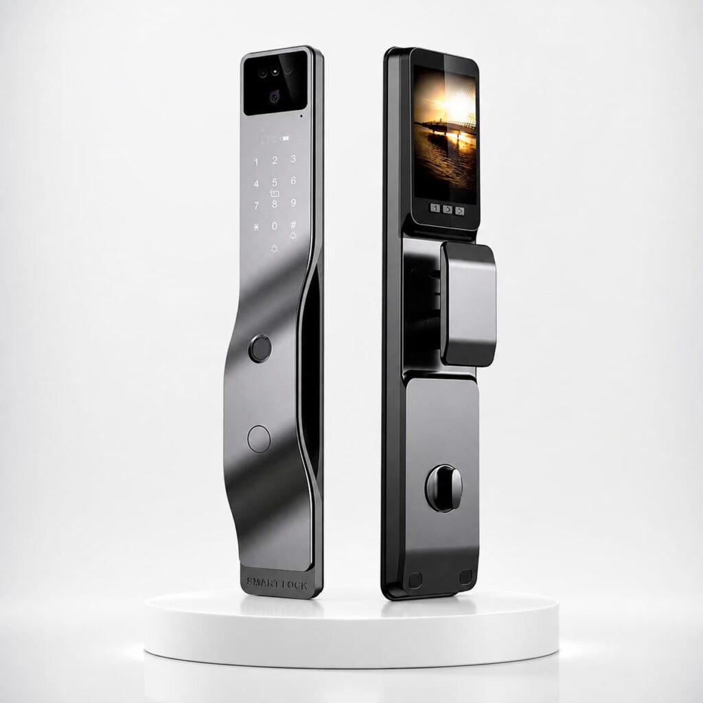 Tuya 3D Face Recognition Smart Lock 4.5 Inches High-Grade Aluminum Alloy Smart Lock